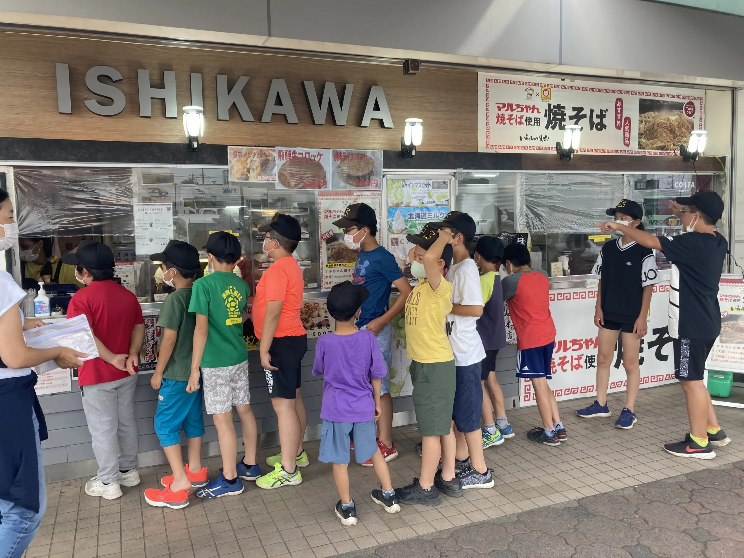 2022年夏合宿 石川PAアイスクリーム