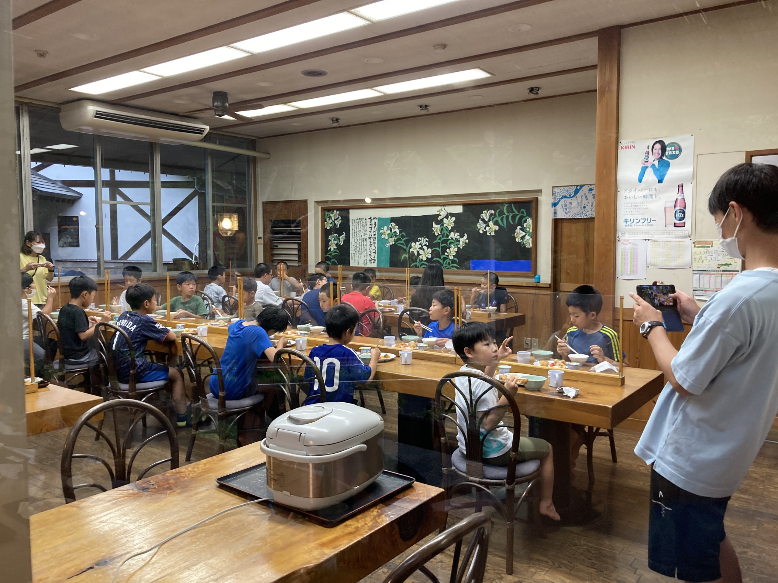 2022年夏合宿2日目夕食